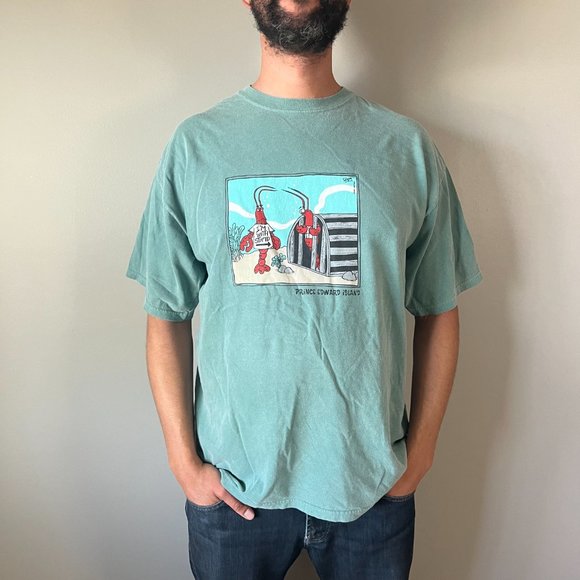 Lobster PEI stupid novelty lobster tee shirt Pert designs - Picture 2 of 11